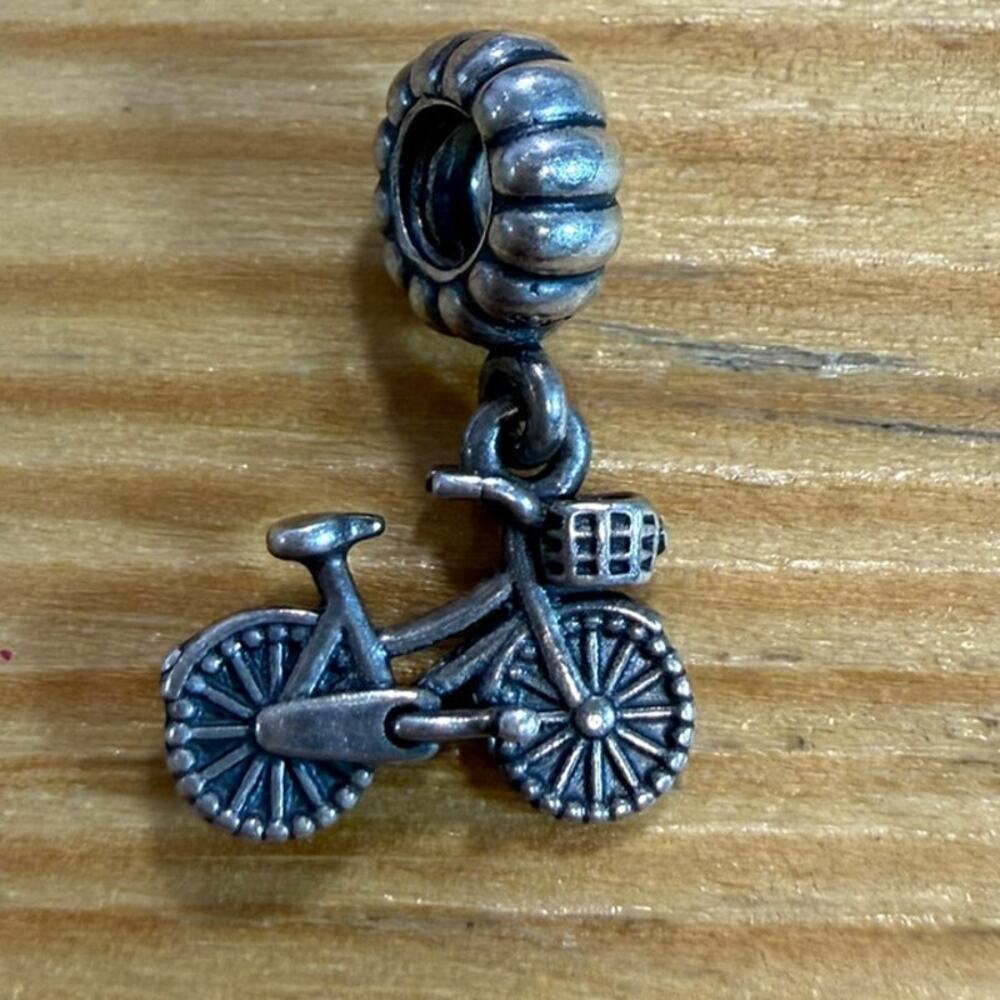 Pandora 791266 Bicycle Bike Dangle Charm S925 ALE Sterling Silver Retired
